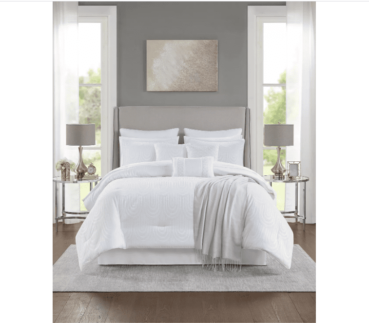 Jla Home Monroe 14-Pc. California King Comforter Set - White