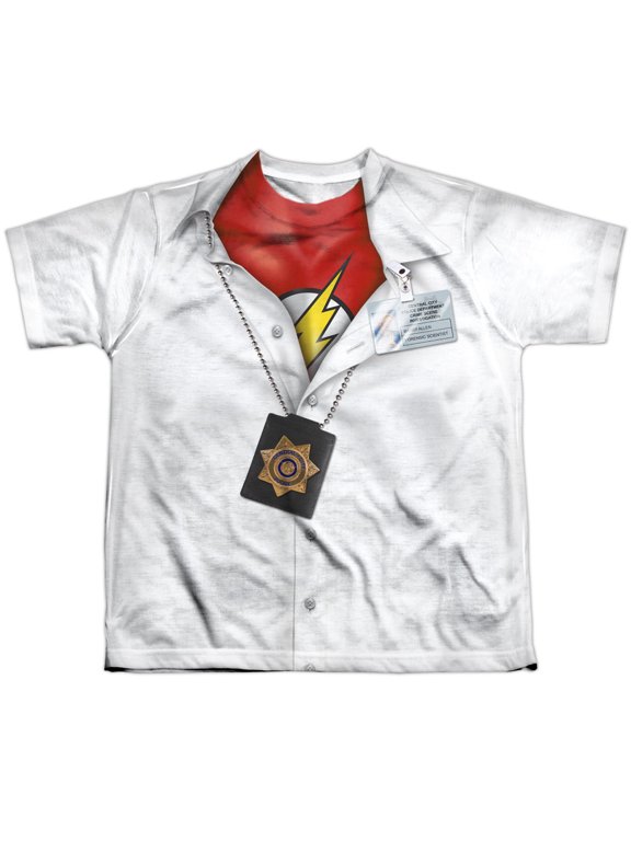Jla - Im Flash - Youth Short Sleeve Shirt - Large