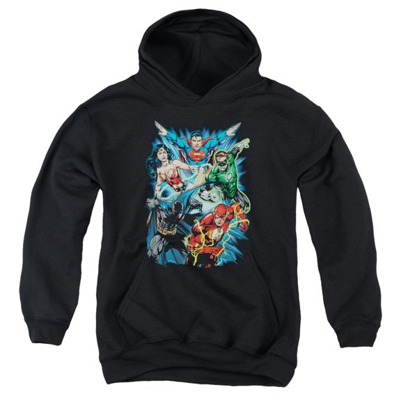 Jla - Jl Assemble - Youth Hooded Sweatshirt - Large