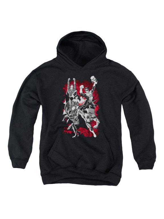 Jla - Jla Explosion - Youth Hooded Sweatshirt - Medium