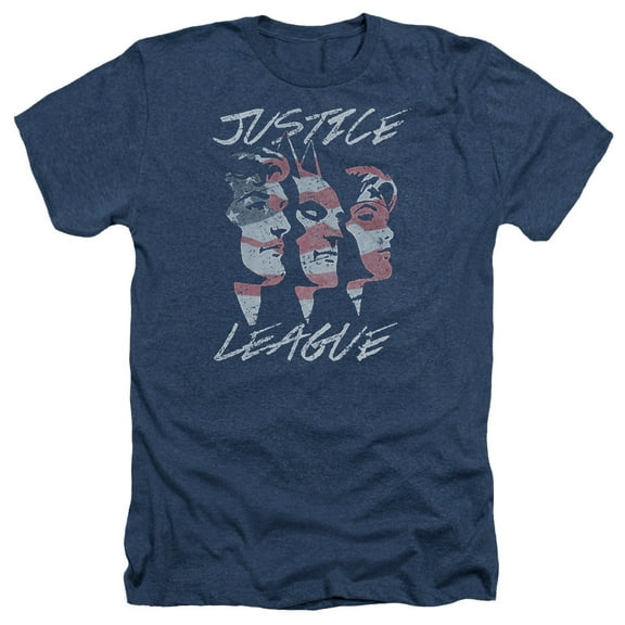 Jla - Justice For America - Heather Short Sleeve Shirt - XXX-Large