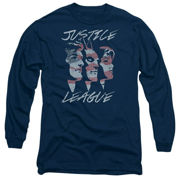 Jla - Justice For America - Long Sleeve Shirt - Medium