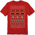 thumbnail image 1 of JLA T-Shirt Justice Shields Christmas Sweater Unisex Graphic Tee For Men & Women, 1 of 7