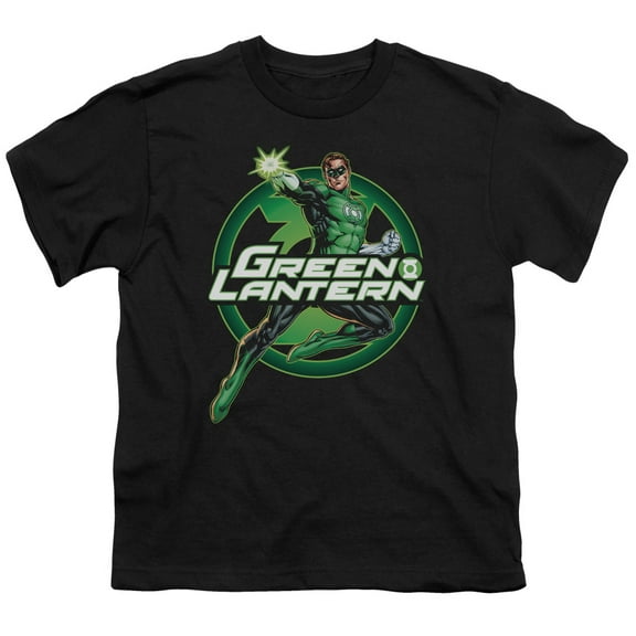 Justice League Of America Men's  Lantern Glow T-shirt Black