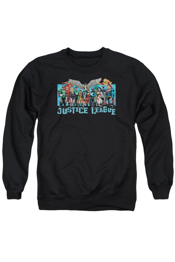 Jla - League Lineup - Crewneck Sweatshirt - X-Large