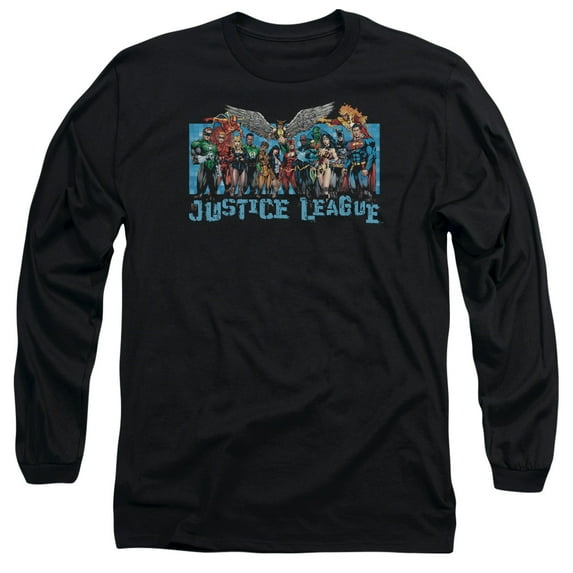 Jla - League Lineup - Long Sleeve Shirt - Small