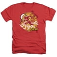 thumbnail image 1 of Jla-Lightning Fast Adult Heather Tee- Red - XL, 1 of 1
