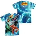 thumbnail image 1 of JLA Lightning Team Unisex Adult Sublimated Costume T Shirt (Front/Back), Medium Multicolor, 1 of 2