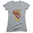 thumbnail image 1 of Jla-Lightning Trail Junior V-Neck Tee- Athletic Heather - 2X, 1 of 1