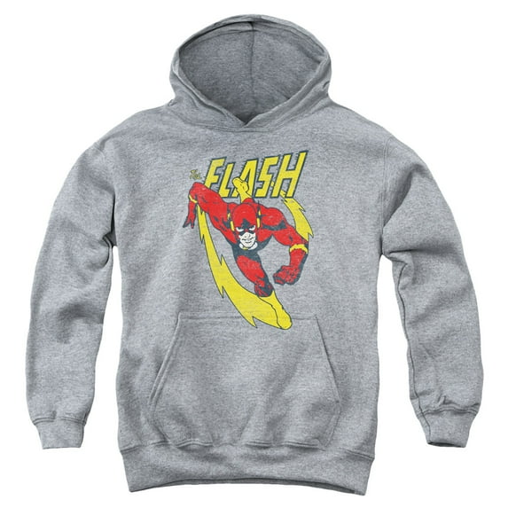 Jla - Lightning Trail - Youth Hooded Sweatshirt - Medium