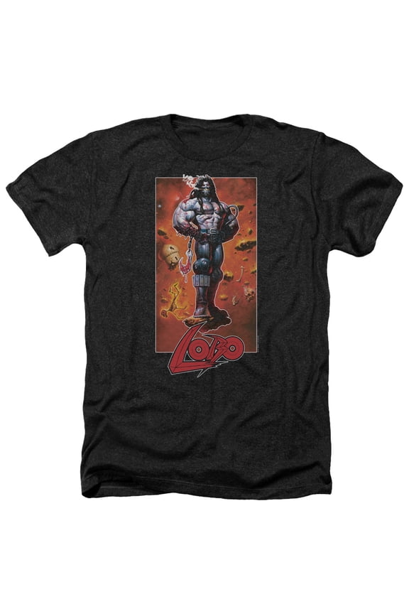 Jla - Lobo Pose - Heather Short Sleeve Shirt - XX-Large