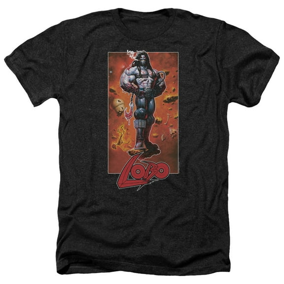 Jla - Lobo Pose - Heather Short Sleeve Shirt - XXX-Large