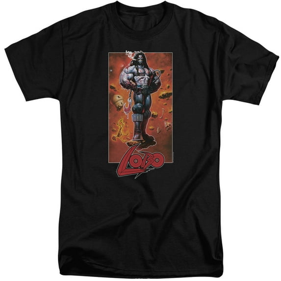 Jla - Lobo Pose - Tall Fit Short Sleeve Shirt - X-Large