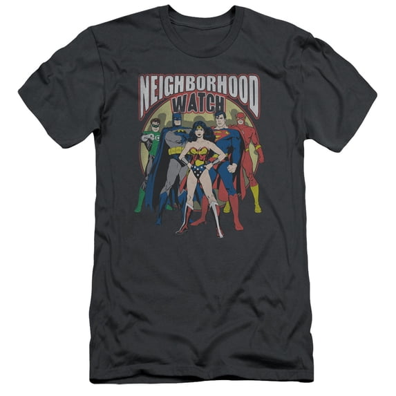 Jla - Neighborhood Watch - Slim Fit Short Sleeve Shirt - X-Large