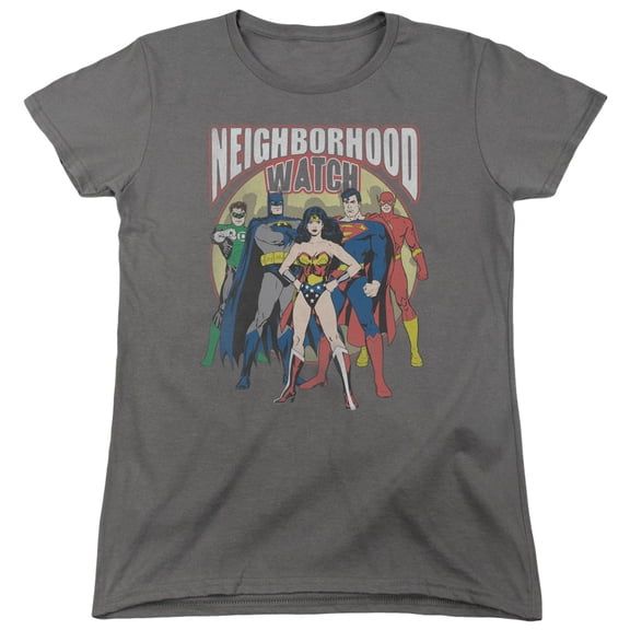 Jla - Neighborhood Watch - Women's Short Sleeve Shirt - X-Large