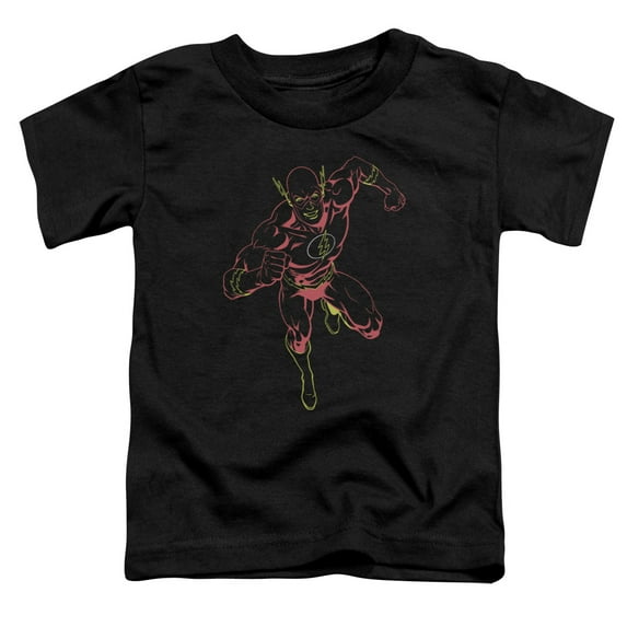 Jla - Neon Flash - Toddler Short Sleeve Shirt - 2T