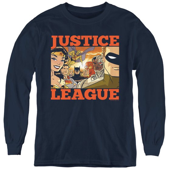 Jla - New Dawn Group - Youth Long Sleeve Shirt - Large