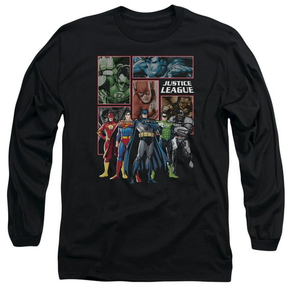 Jla - New Jla Panels - Long Sleeve Shirt - Medium