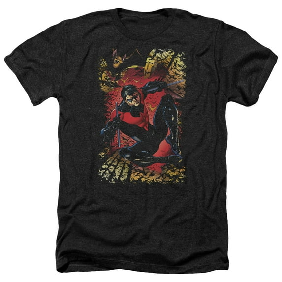 Jla - Nightwing #1 - Heather Short Sleeve Shirt - Small
