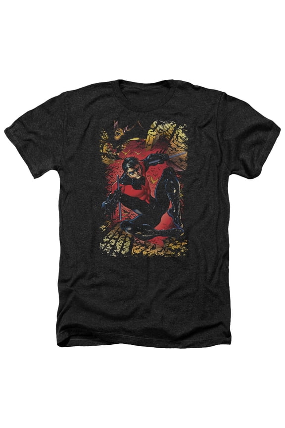 Jla - Nightwing #1 - Heather Short Sleeve Shirt - XX-Large