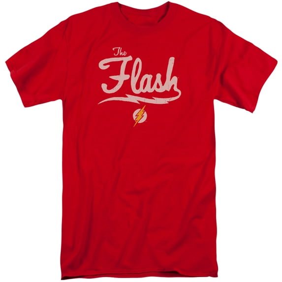 Jla - Old School Flash - Tall Fit Short Sleeve Shirt - XX-Large