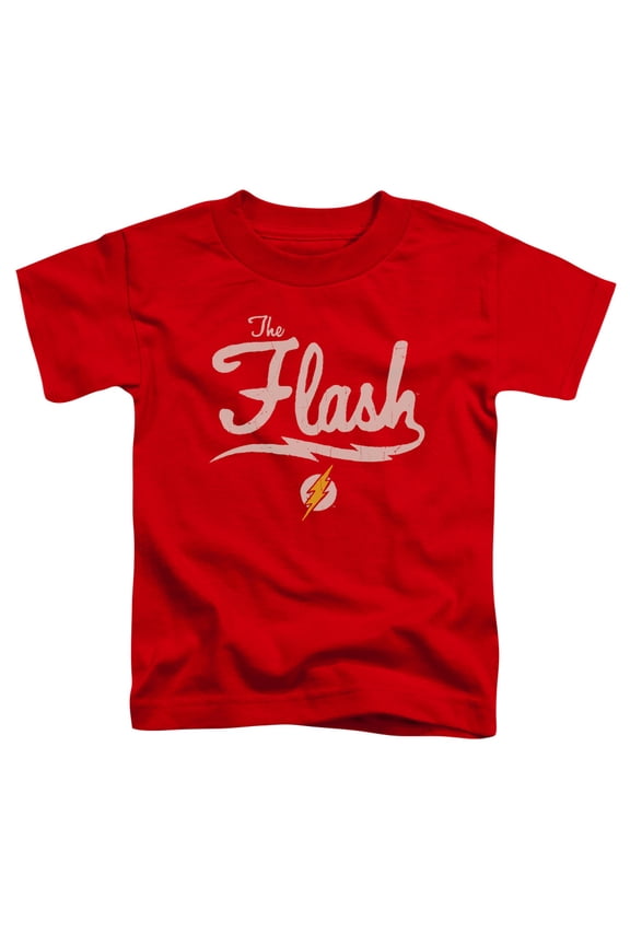 Jla - Old School Flash - Toddler Short Sleeve Shirt - 2T