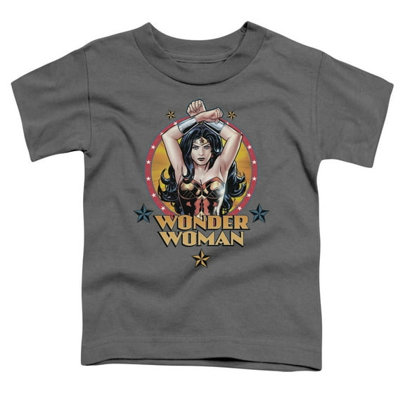 Jla - Powerful Woman - Toddler Short Sleeve Shirt - 3T