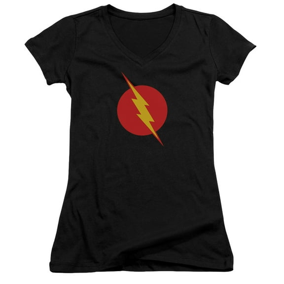 JLA Justice League Reverse Flash Junior Women's T-Shirt V-Neck Black