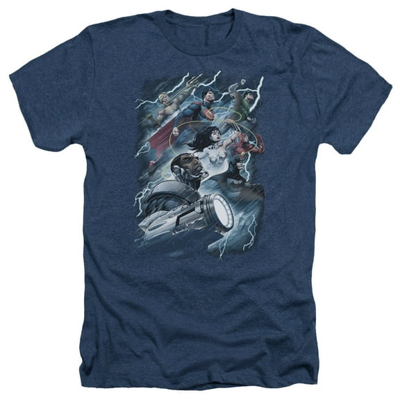 Jla - Ride The Lightening - Heather Short Sleeve Shirt - Small