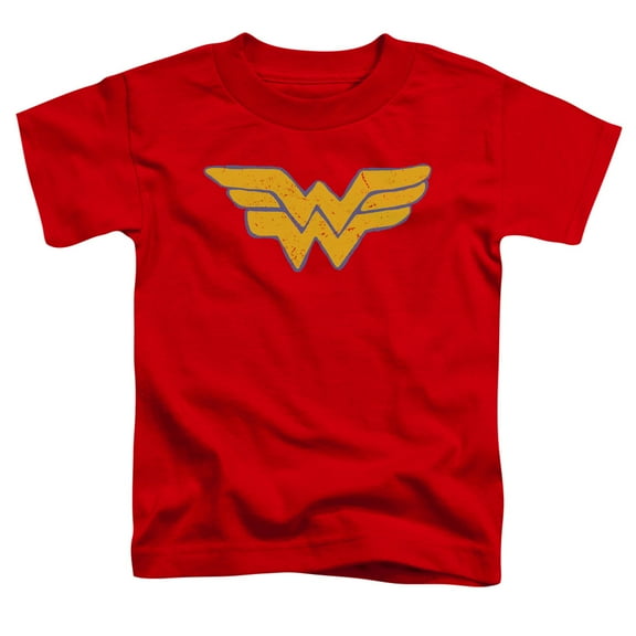 Justice League Of America Boys' Rough Wonder Childrens T-shirt Red