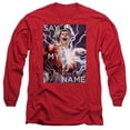 thumbnail image 1 of Jla-Say My Name Long Sleeve Adult 18-1 Tee- Red - Small, 1 of 1