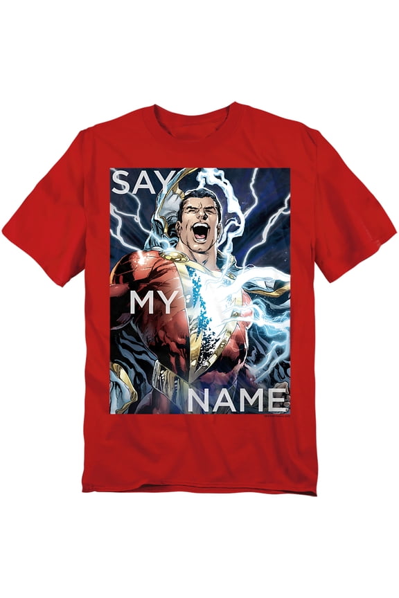 JLA T-Shirt Say My Name Unisex Graphic Tee For Men & Women Red 