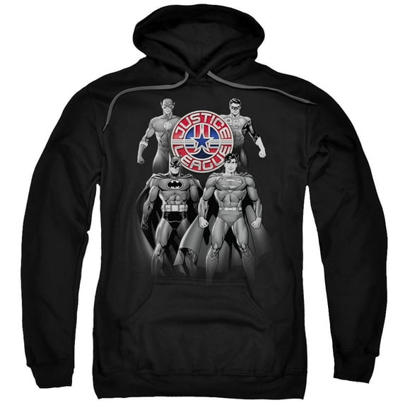 Jla - Shades Of Gray - Pull-Over Hoodie - XXXX-Large