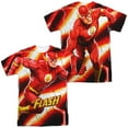 thumbnail image 1 of JLA Speed Bolt Unisex Adult Sublimated Costume T Shirt (Front/Back), 2X-Large Multicolor, 1 of 2