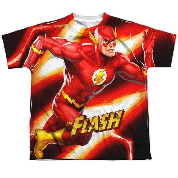 Jla - Speed Bolt - Youth Short Sleeve Shirt - X-Large