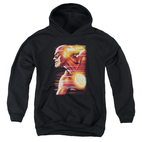 Jla - Speed Head - Youth Hooded Sweatshirt - Medium