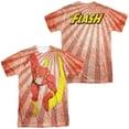 thumbnail image 1 of JLA Speed of Light Unisex Adult Sublimated Costume T Shirt (Front/Back), Medium Multicolor, 1 of 2