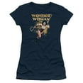 thumbnail image 1 of JLA Justice League Star Lasso S/S Junior Women's T-Shirt Sheer Navy, 1 of 2