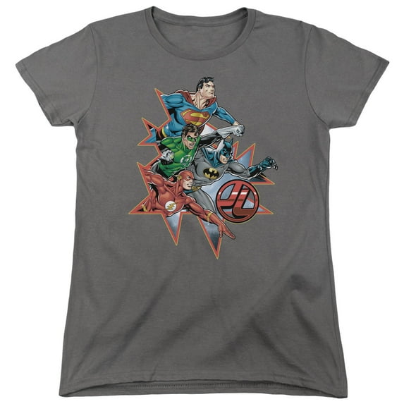 Jla - Starburst - Women's Short Sleeve Shirt - X-Large