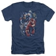 thumbnail image 1 of Jla-Storm Chasers Adult Heather Tee- Navy - Medium, 1 of 1