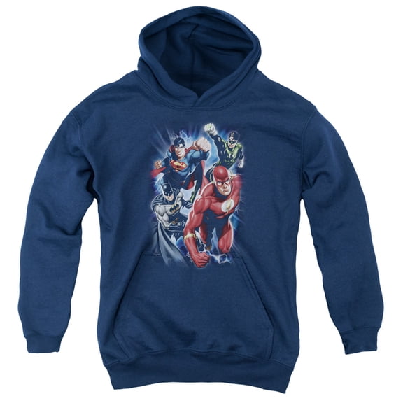 Jla - Storm Chasers - Youth Hooded Sweatshirt - Small