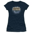 thumbnail image 1 of JLA Justice League Storm Logo S/S Junior Women's T-Shirt Sheer Navy, 1 of 2