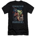 thumbnail image 1 of Jla-Strength In Number Short Sleeve Adult 30-1 Tee- Black - 2X, 1 of 1