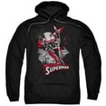 thumbnail image 1 of Jla - Superman Red &Amp; Gray - Pull-Over Hoodie - Medium, 1 of 2