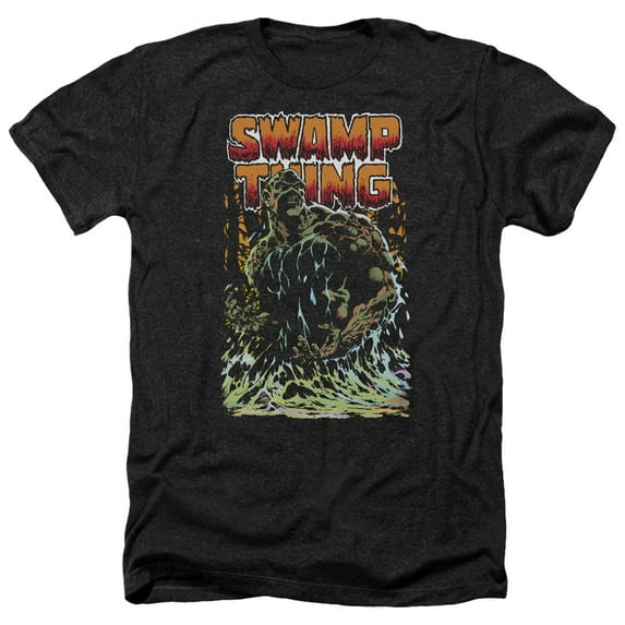 Jla - Swamp Thing - Heather Short Sleeve Shirt - Large
