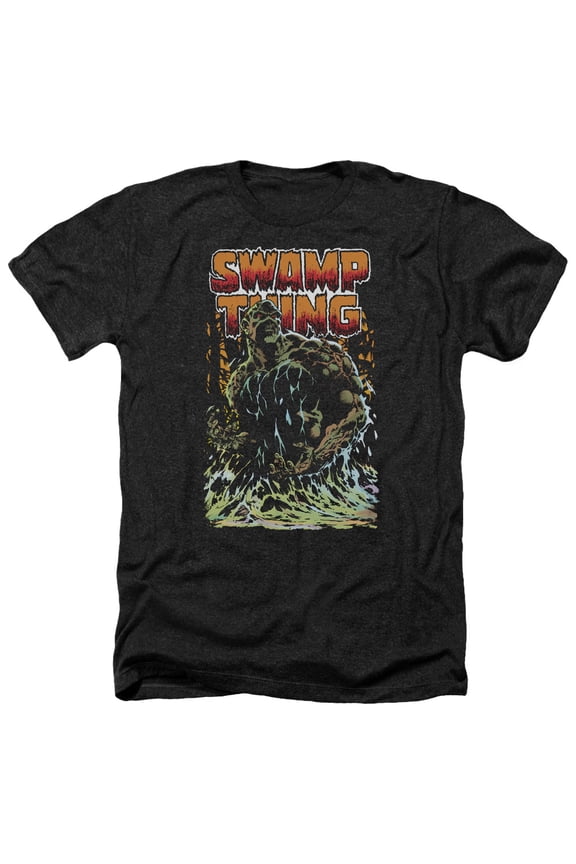 Jla - Swamp Thing - Heather Short Sleeve Shirt - Large
