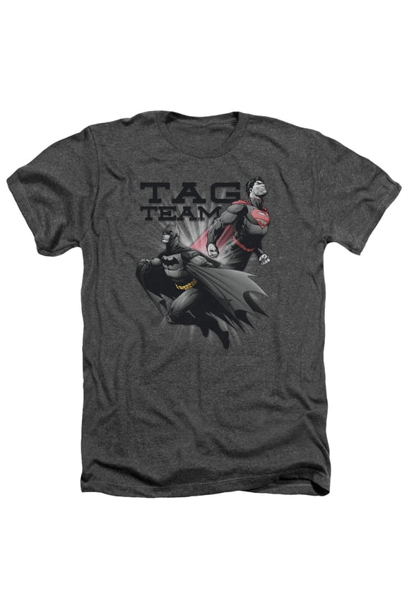 Jla - Tag Team - Heather Short Sleeve Shirt - XX-Large