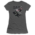 thumbnail image 1 of Jla-Tag Team Short Sleeve Junior Sheer Tee- Charcoal - 2X, 1 of 1
