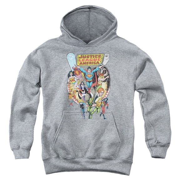 Jla - Team Up - Youth Hooded Sweatshirt - Small