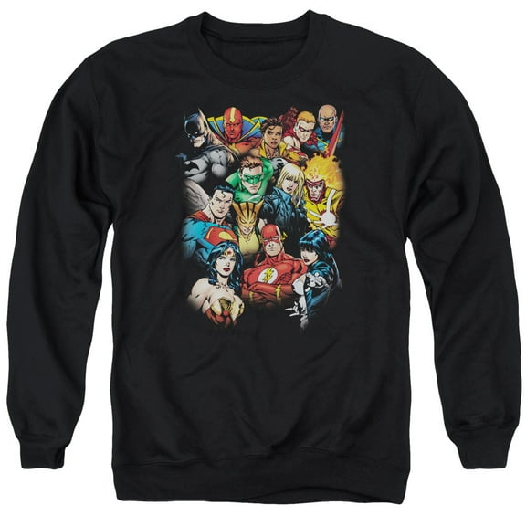 Jla - The League'S All Here - Crewneck Sweatshirt - Small